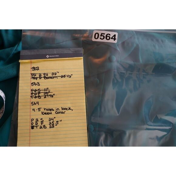 Vintage Christie & Jill Teal Blue Long Sleeve Button Up Womens 20W Plus Size - Picture 7 of 7